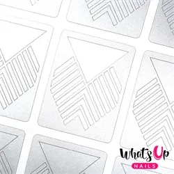 Art Deco Stencils, 2 ark, (24 stk) Whats Up Nails